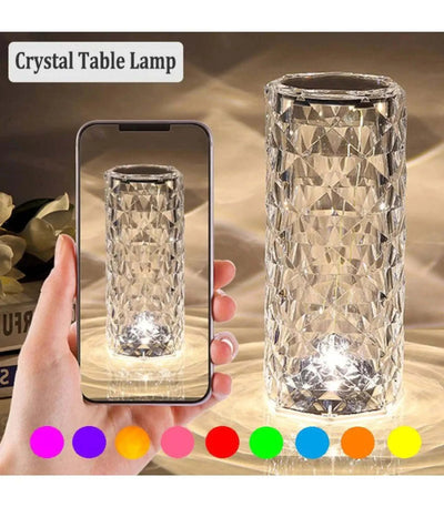 مصباح طاولة كريستالي LED