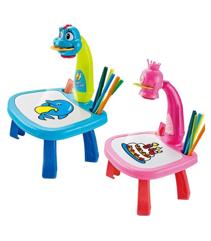 LED Projector Art Painting Table for Kids