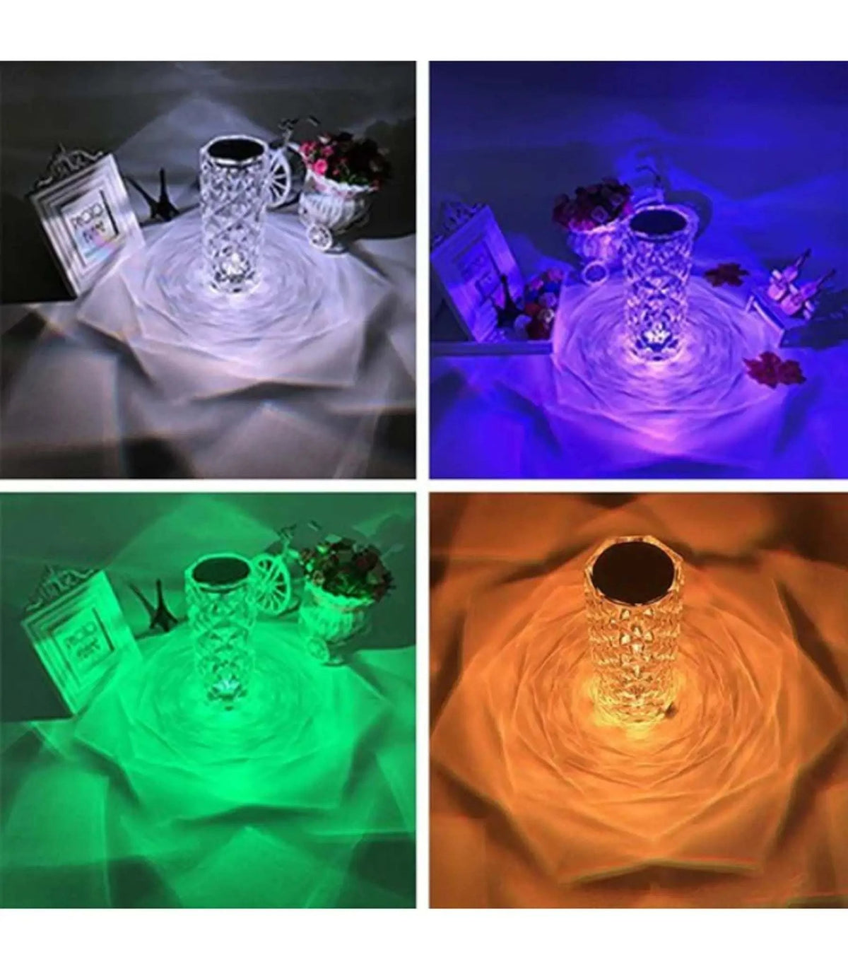 مصباح طاولة كريستالي LED