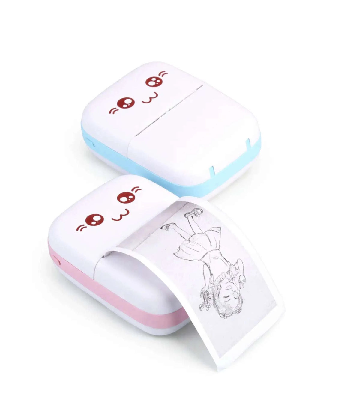 Compact portable mini pocket Bluetooth thermal printer with 200 DPI ink-free printing and app connectivity