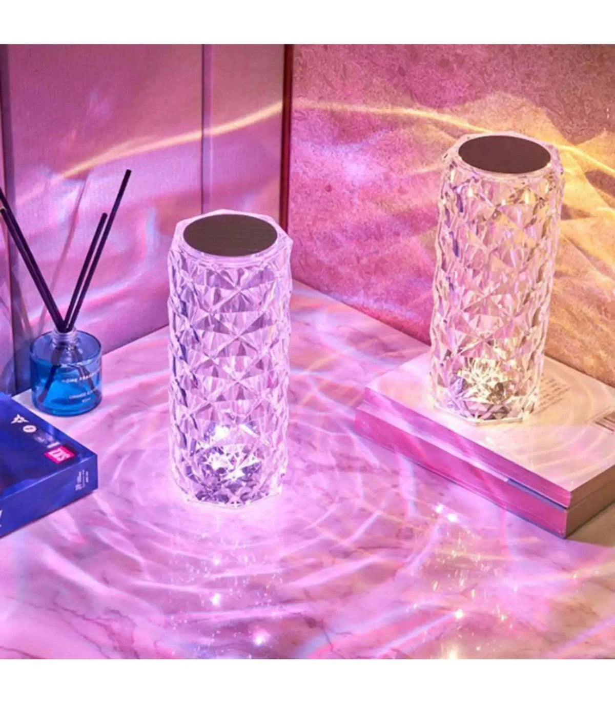 مصباح طاولة كريستالي LED