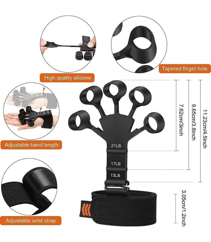 Metal-Hook Grip Strength Trainer