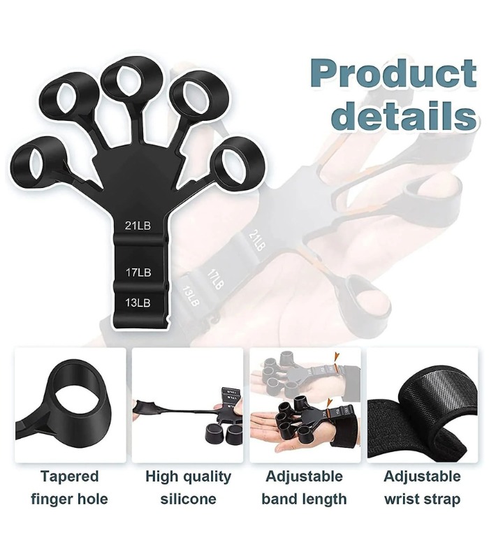 Metal-Hook Grip Strength Trainer